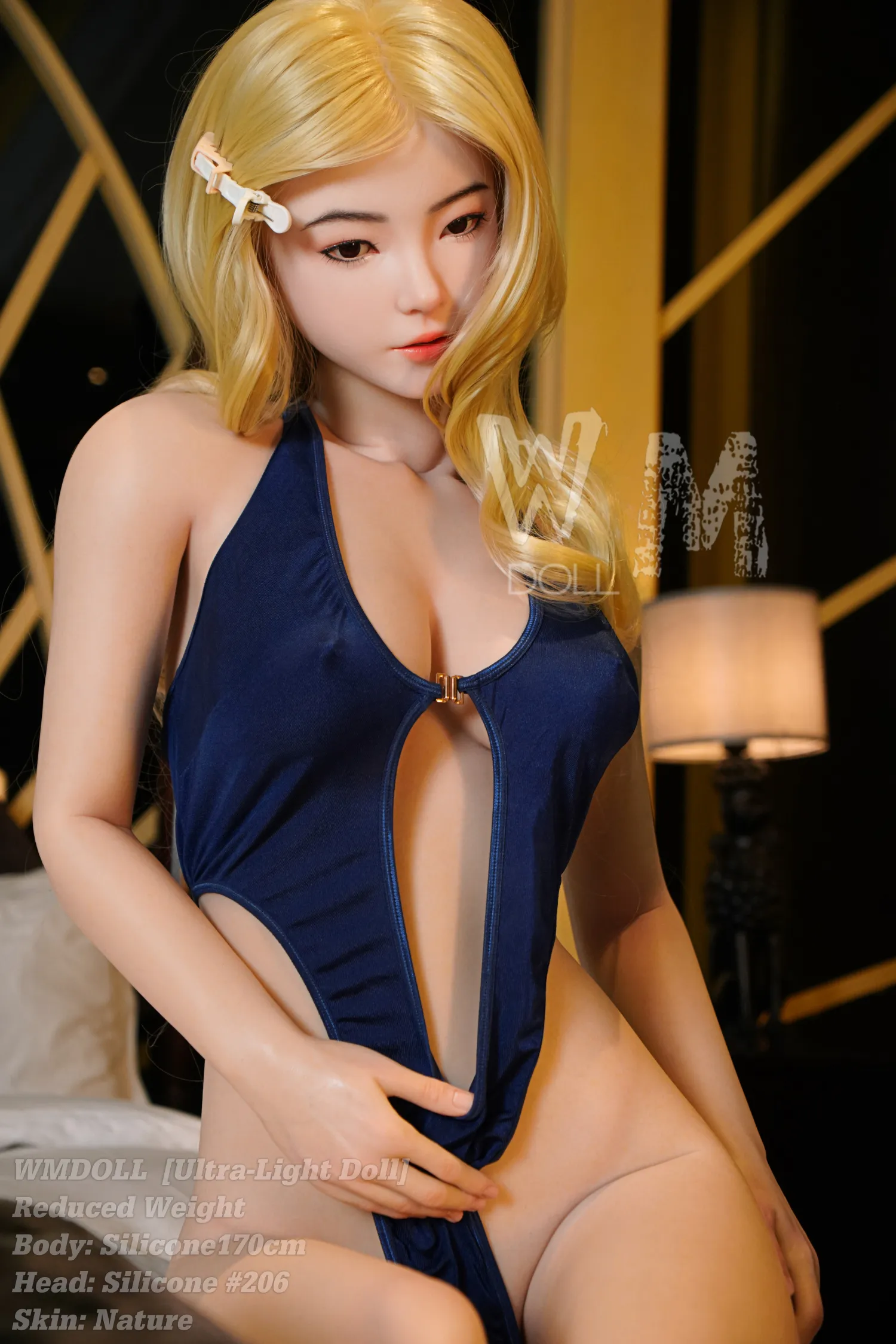 170cm (5ft7) Copa D Silicona Ultra Ligera Silicona Muñeca sexual Cabeza #206